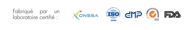 Certifié ONSSA · ISO · GMP · SGS · FDA